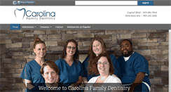 Desktop Screenshot of carolinafamilydental.com